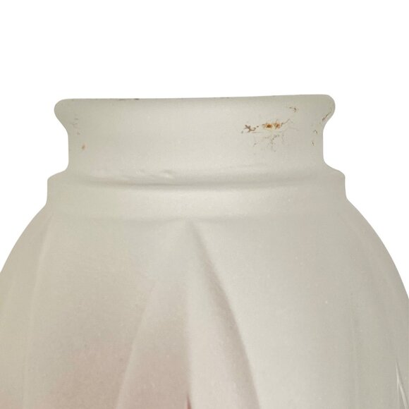 Frosted Glass Light Cover Shade Tulip Style Clear 5in Diameter Replacement - Picture 5 of 10